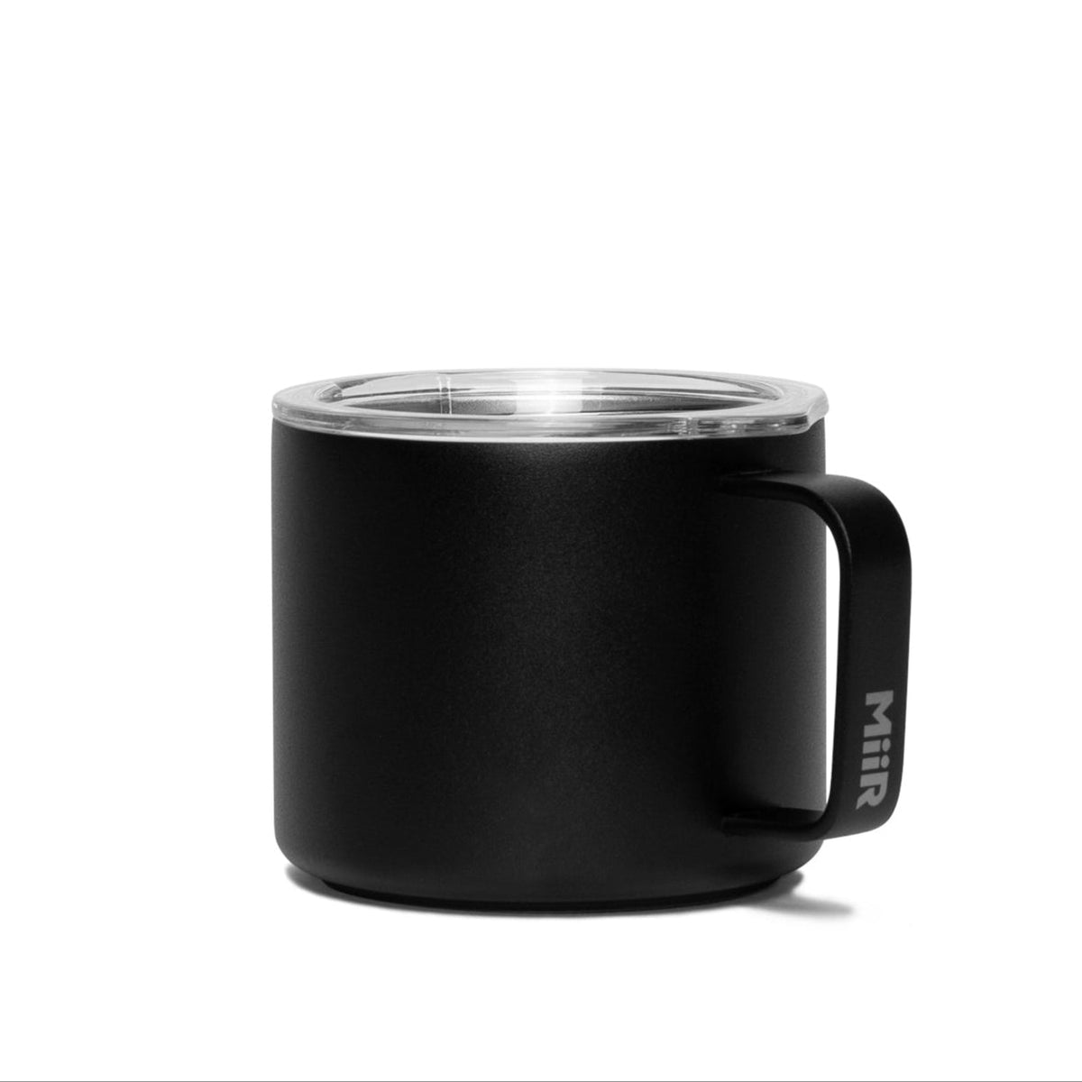 MiiR Camp Cup with Slide Lid 8 oz front view black color