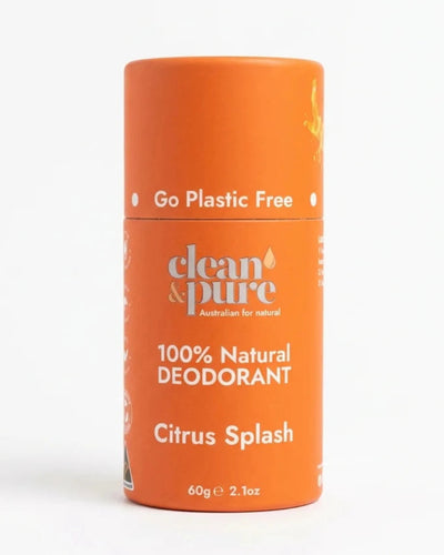 Clean & Pure Citrus Splash Natural Deodorant 60g - Shop  Deodorant at  Trekaline