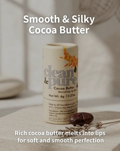Clean & Pure Cocoa Butter Lip Balm - Shop  Lip Balm at  Trekaline