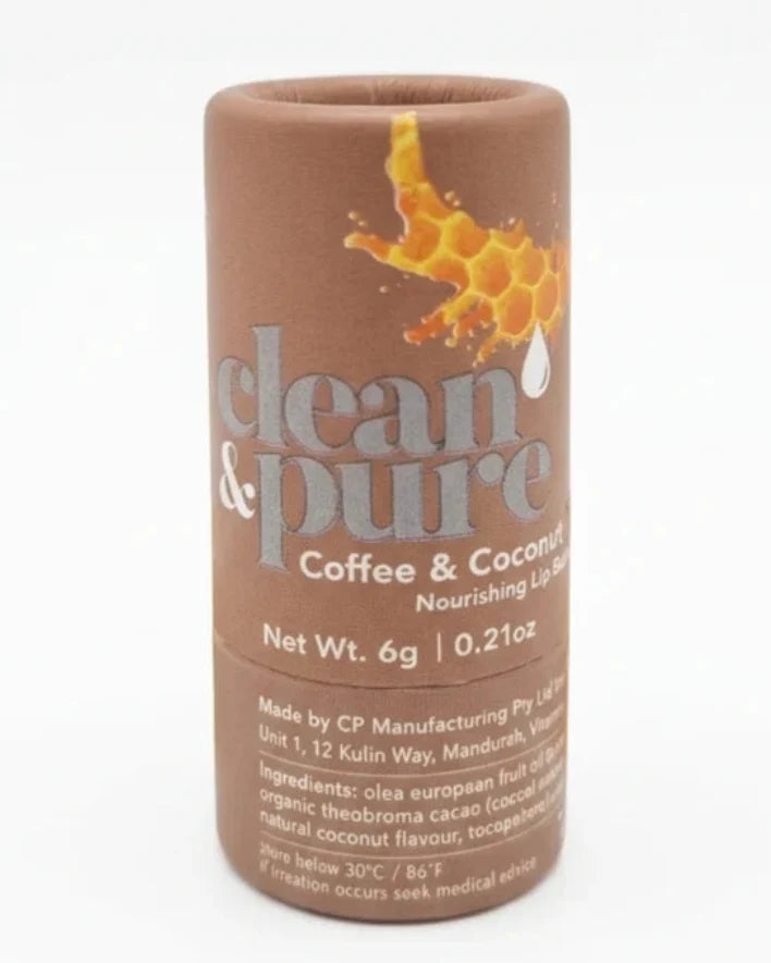 Clean & Pure Coffee and Coconut Lip Balm - Shop  Lip Balm at  Trekaline