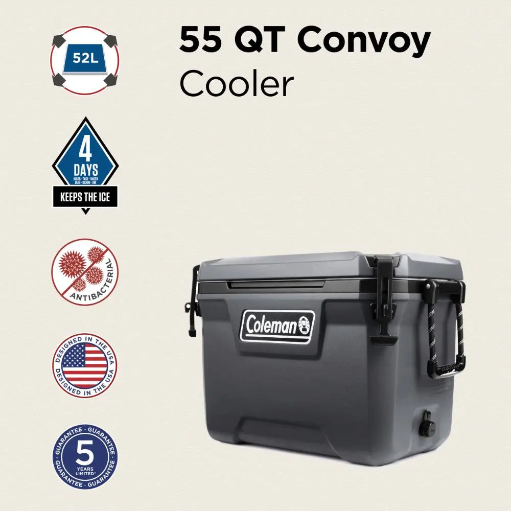 Coleman Convoy 55 Icebox Cooler - Shop  Hard-sided Coolers at  Trekaline