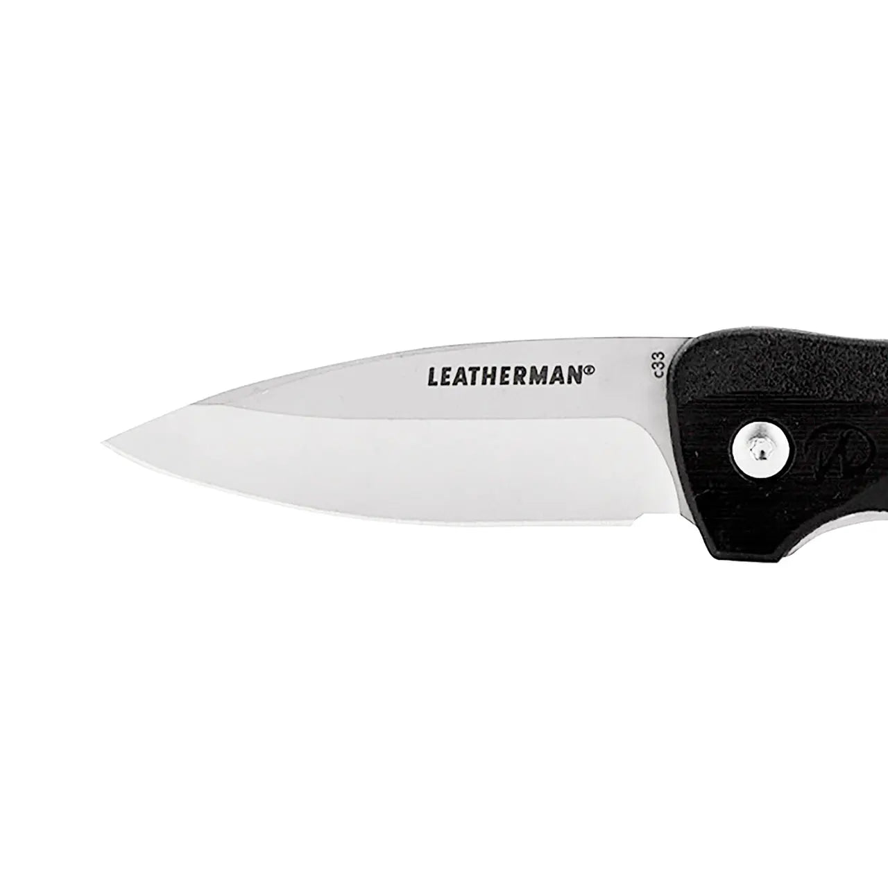 Leatherman C33 folding pocket knife blade showcasing quality craftsmanship and sleek design.