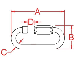 Kong Quick Link Oval Long Connector - Shop Carabiners at Trekaline