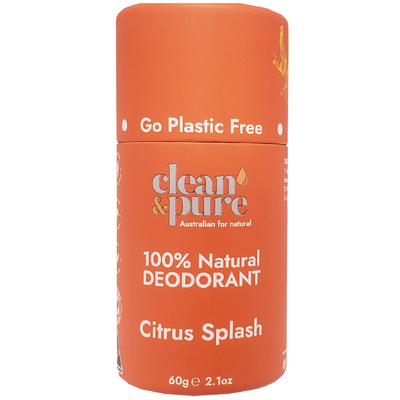 Clean & Pure Citrus Splash Natural Deodorant 60g - Shop  Deodorant at  Trekaline