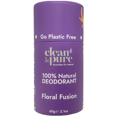 Clean & Pure Floral Fusion Natural Deodorant 60g - Shop  Deodorant at  Trekaline