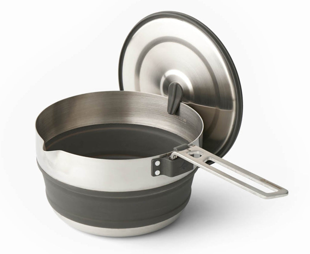 Sea to Summit Detour Stainless Steel Collapsible Pouring Pot 1.8L - Shop  Cook Pots at  Trekaline