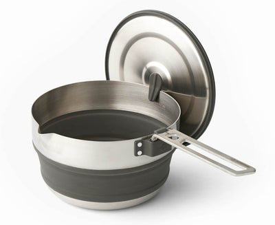 Sea to Summit Detour Stainless Steel Collapsible Pouring Pot 1.8L - Shop  Cook Pots at  Trekaline