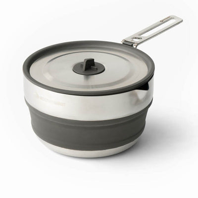 Sea to Summit Detour Stainless Steel Collapsible Pouring Pot 1.8L - Shop  Cook Pots at  Trekaline