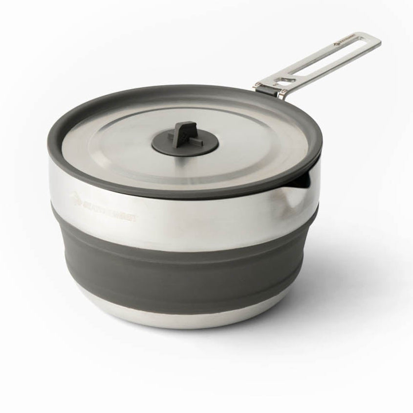 Sea to Summit Detour Stainless Steel Collapsible Pouring Pot 1.8L - Shop  Cook Pots at  Trekaline