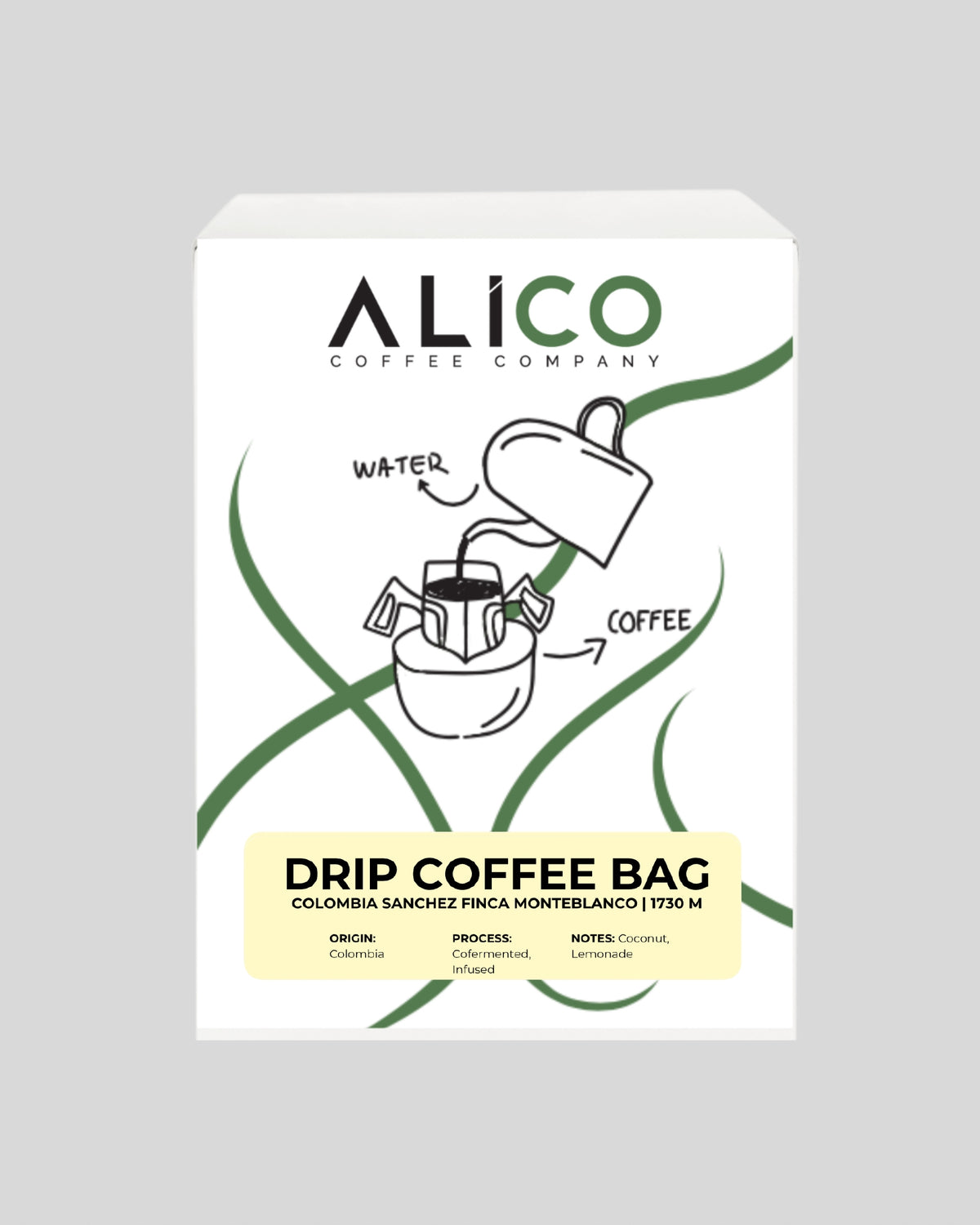 Alico Coffee Colombia Sanches Fincha Monteblanco Coffee Drip Bags