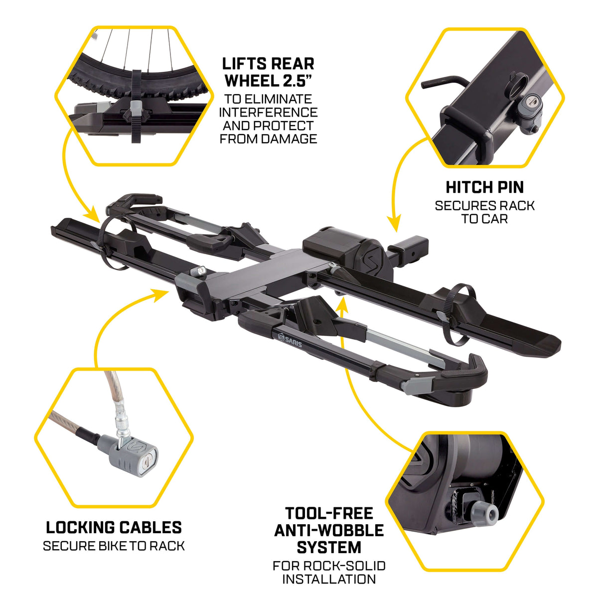 Saris EDGE 2-Bike Hitch Rack
