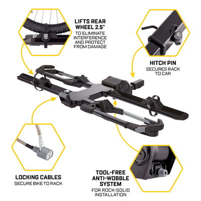 Saris EDGE 2-Bike Hitch Rack
