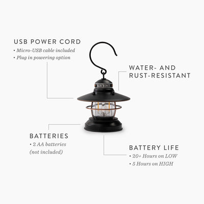 Edison Mini Lantern - 3 Pack - Shop  Electric Lanterns at  Trekaline