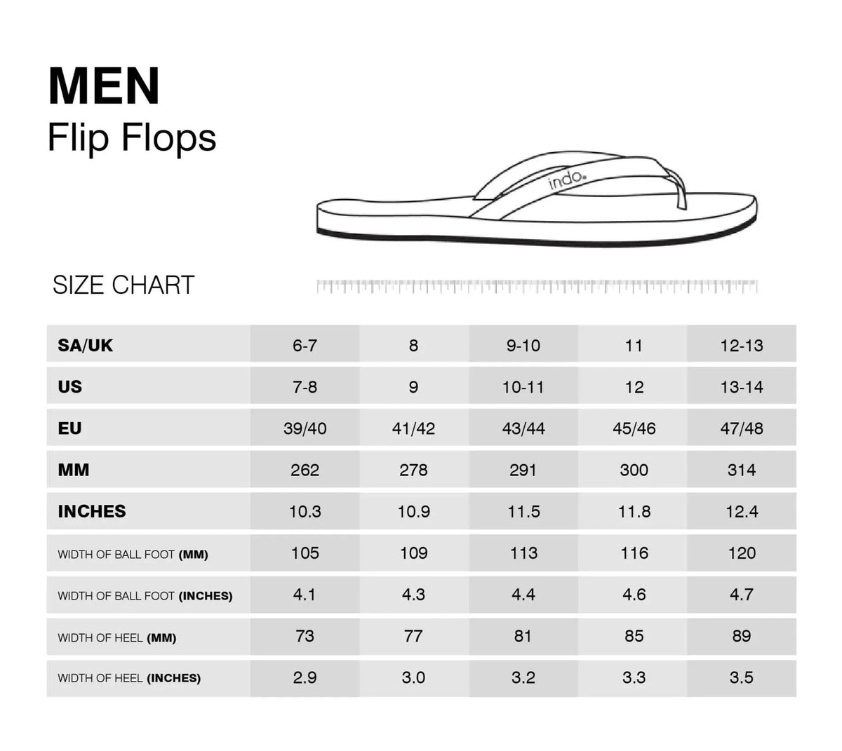 Indosole Men's ESSNTLS Flip Flops