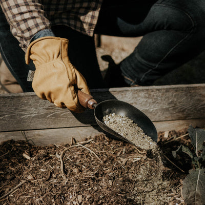 Barebones Oversized Garden Scoop Walnut - Shop  Garden Tools at  Trekaline