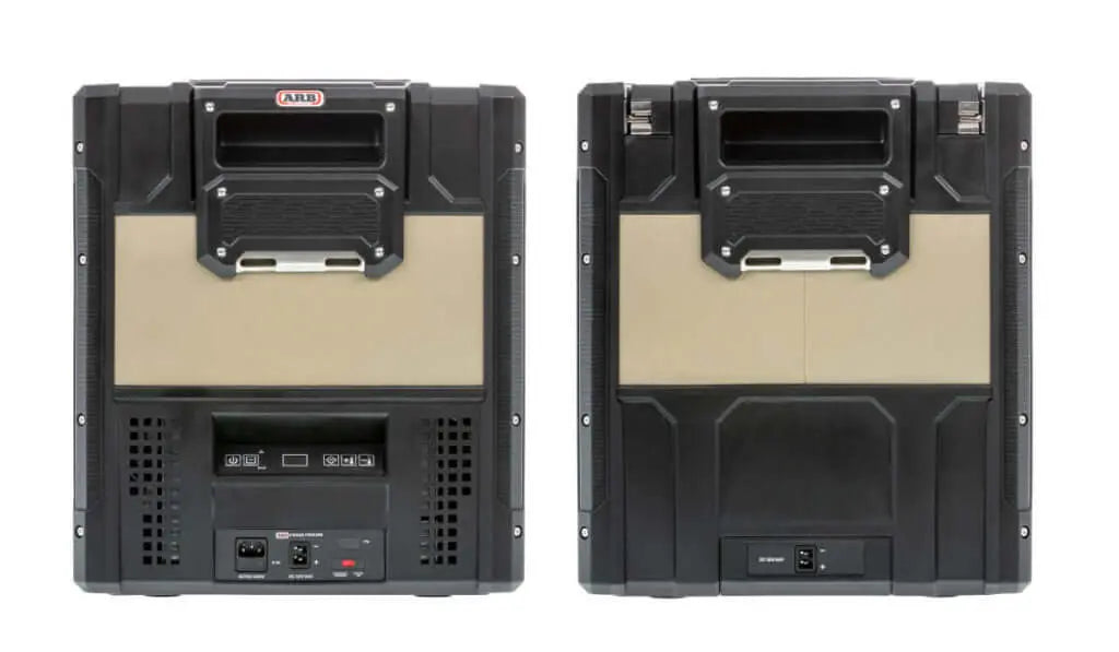 Back view of ARB Zero Portable Fridge Freezer Single Zone - 44L for outdoor adventures.
