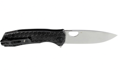 Honey Badger Medium Flipper Stonewashed D2 Steel with Zipper Pouch