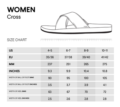 Indosole Women's ESSNTLS Cross Sandals