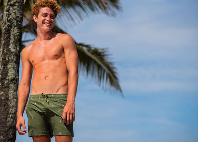 Bardoo Men's Classic Swim Shorts - Flamingos