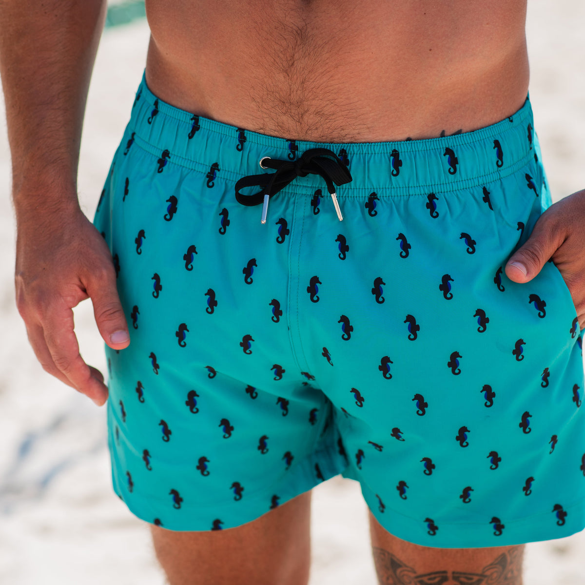 Bardoo Men's Classic Swim Shorts - Seahorse