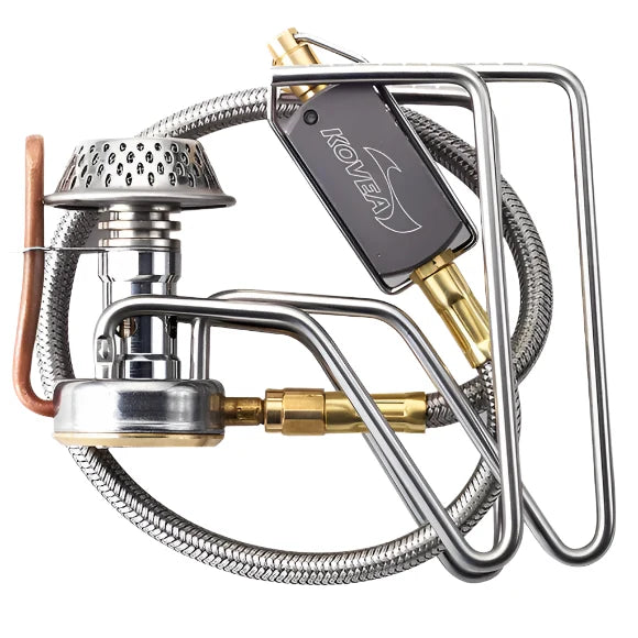 Kovea Spider Stove Remote Canister Camping Gas Burner, compact and efficient outdoor cooking solution for any season.