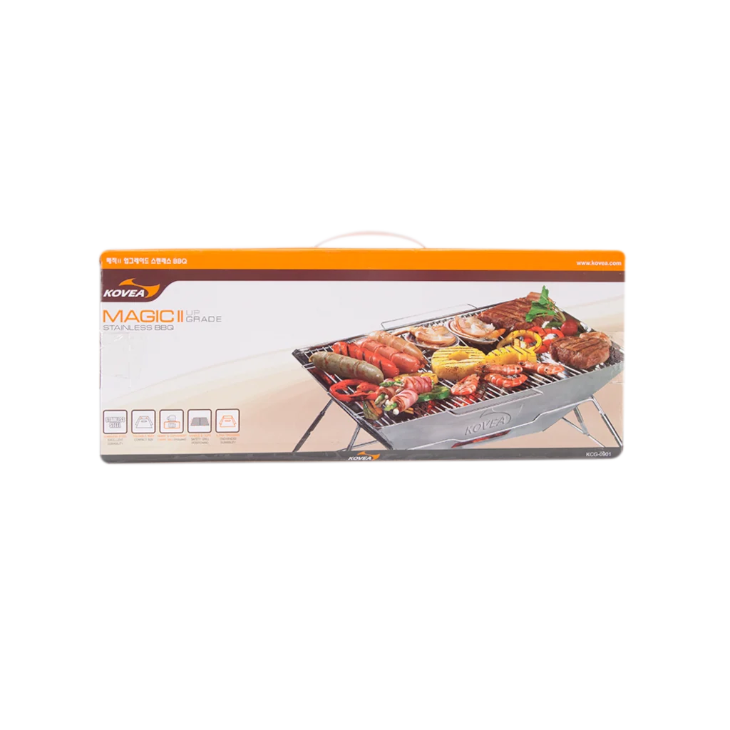 Kovea BBQ Magic II Stainless Charcoal Grill - Shop  Charcoal Grills at  Trekaline