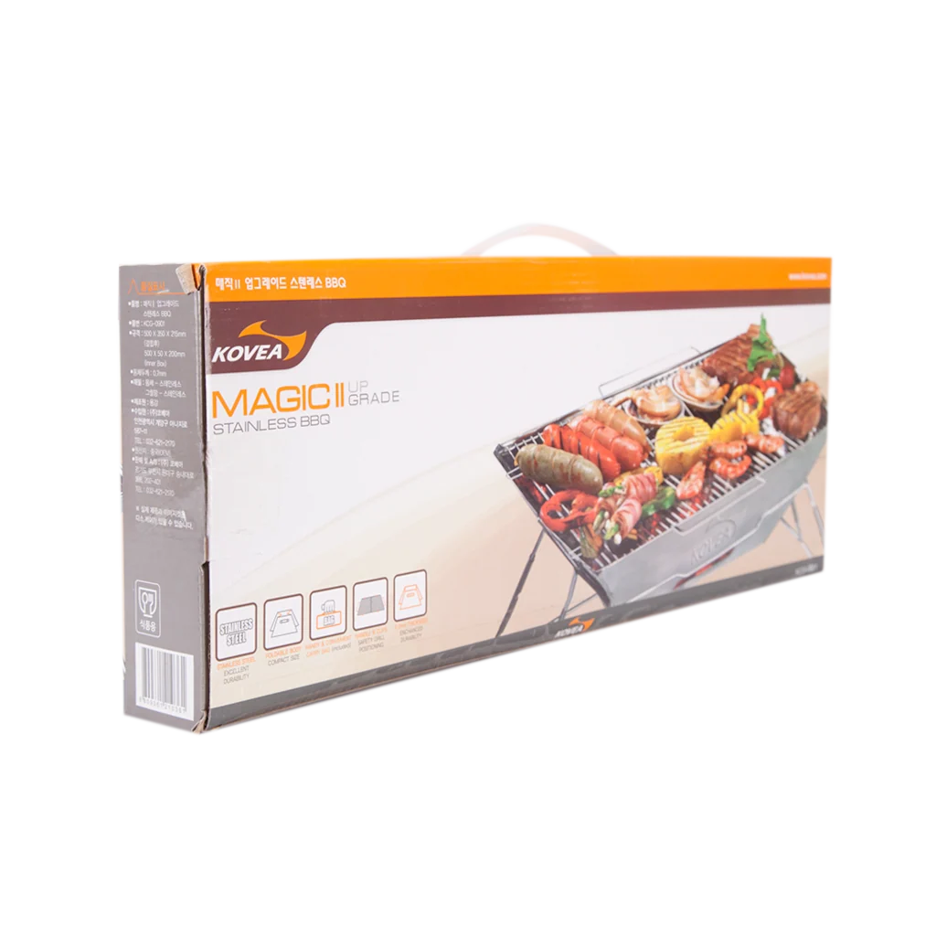 Kovea BBQ Magic II Stainless Charcoal Grill - Shop  Charcoal Grills at  Trekaline