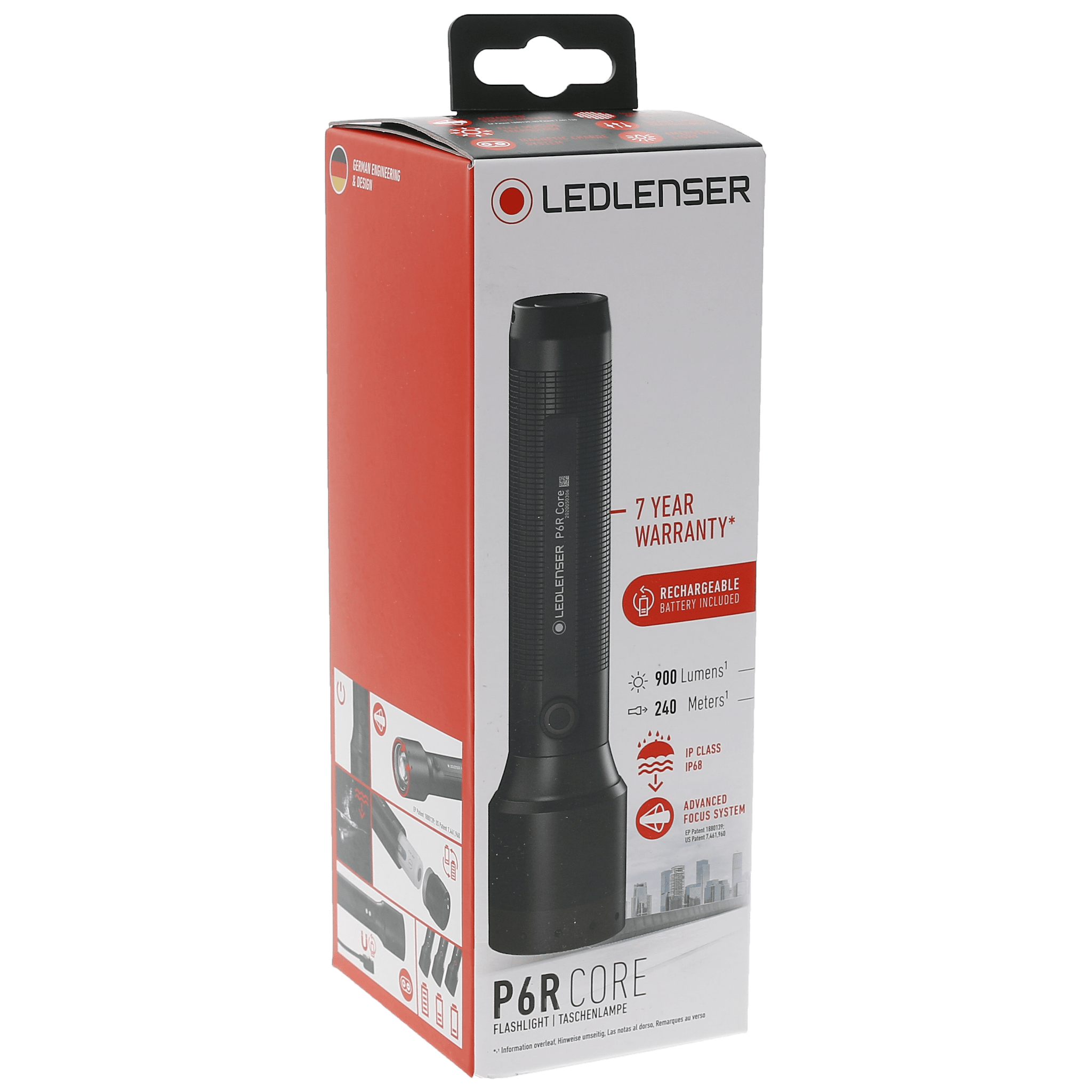 Ledlenser P6R Core Waterproof Rechargeable Flashlight