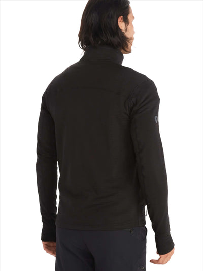 Back view of Marmot Preon Jacket - Men's Hiking Fleece, showing design and fit for outdoor activities.