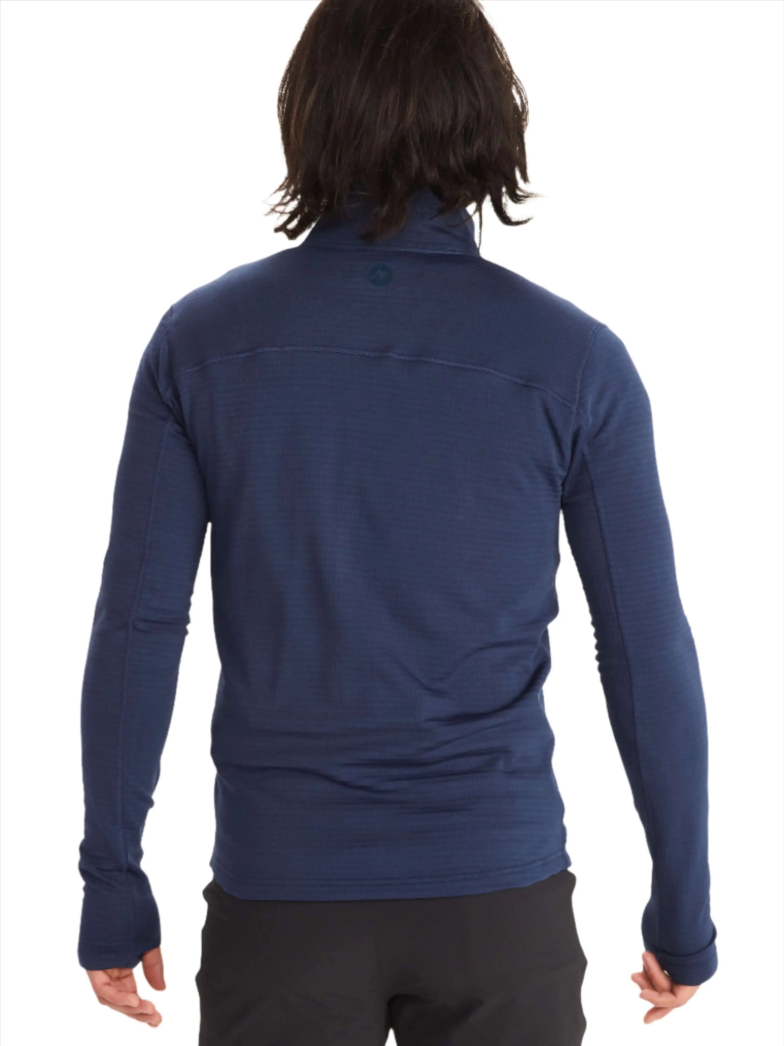 Back view of man wearing Marmot Preon Jacket, men's hiking fleece, ideal for UAE adventures.