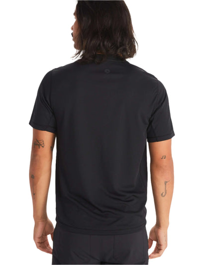 Back view of Marmot Windridge Short-Sleeve T-Shirt - Men's Activewear in black