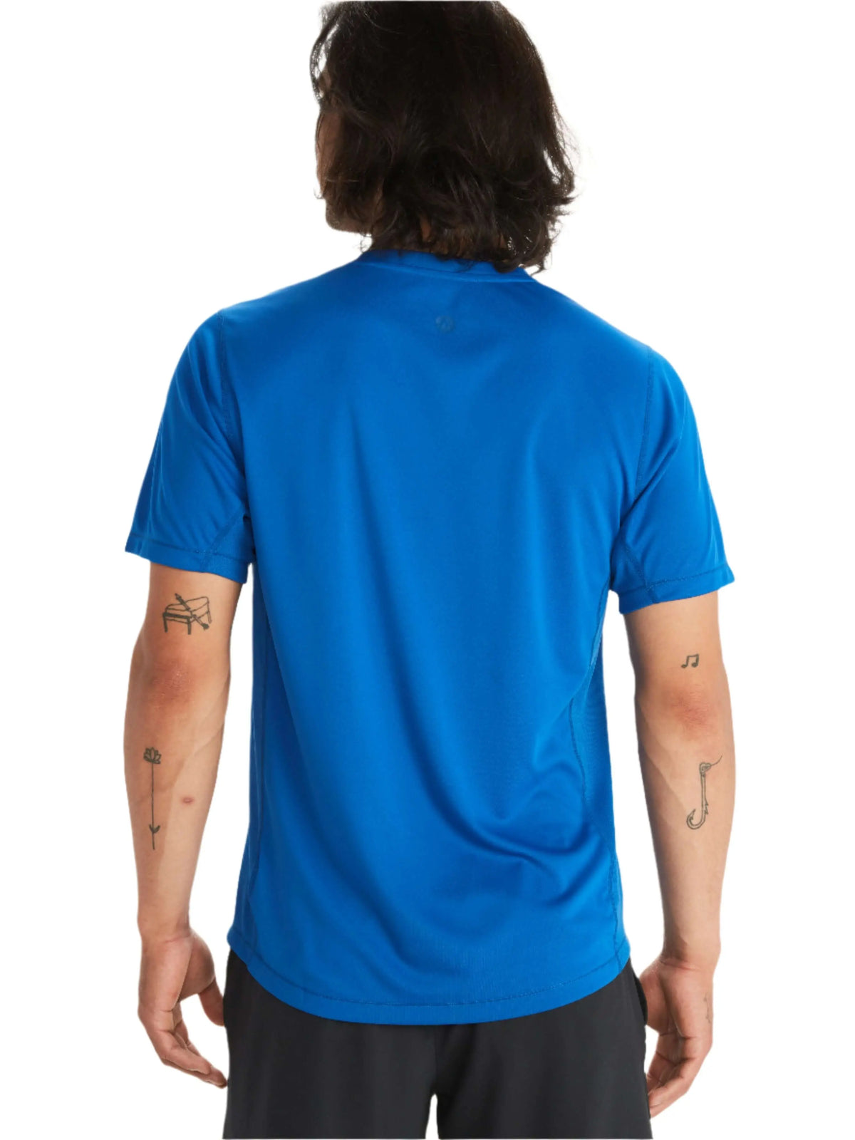 Close-up fabric detail of the breathable Marmot Windridge Short-Sleeve T-Shirt