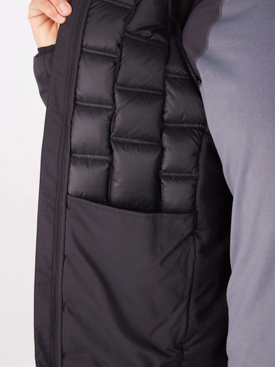 Interior view of Marmot Warmcube - Men's Winter Jacket showcasing insulation design for cold weather adventures.