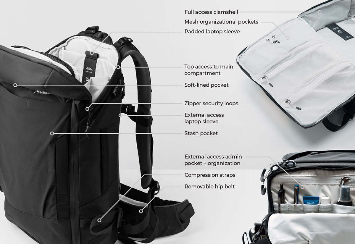 Matador GlobeRider35 Travel Backpack - Shop  Travel Daypacks at  Trekaline