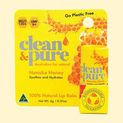 Clean & Pure Manuka Honey Soothing Lip Balm - Shop  Lip Balm at  Trekaline