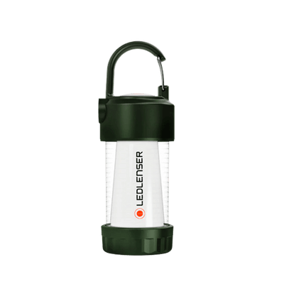 Ledlenser Lantern ML4 Warm Light Green Limited Edition rechargeable and compact for outdoor use.
