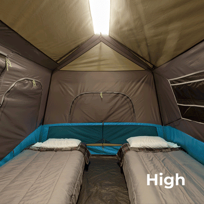 Core Equipment 6 Person Lighted Instant Cabin Tent - 11’ x 9’
