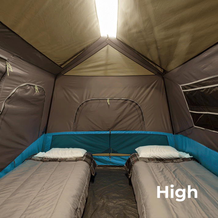 Core Equipment 6 Person Lighted Instant Cabin Tent - 11’ x 9’