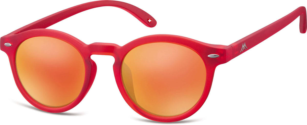 Montana Eyewear Revo Rubbertouch Round Sunglasses