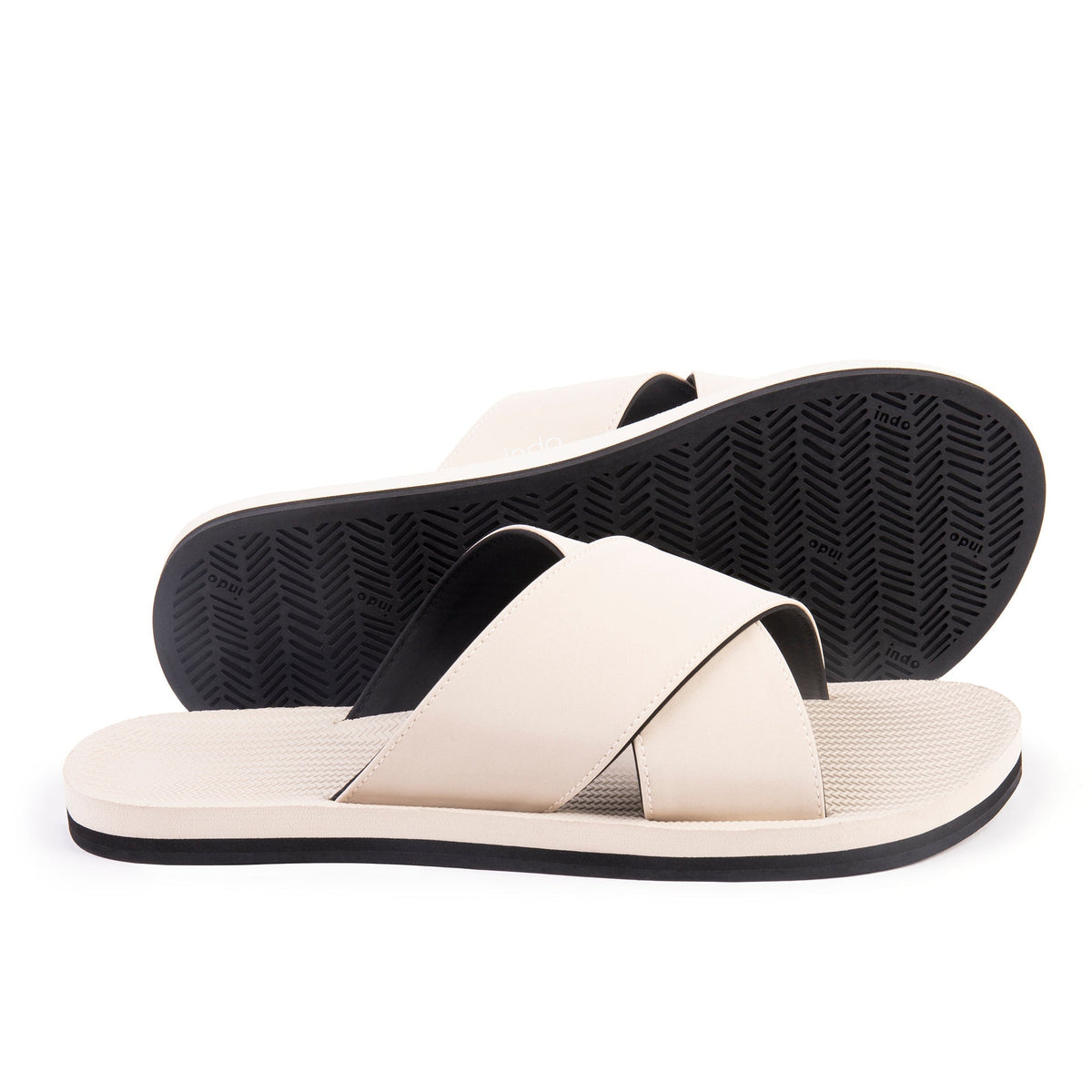 Indosole Men's ESSNTLS Cross Sandals