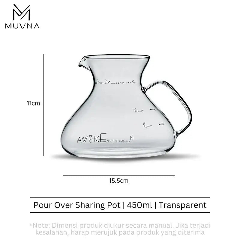 Muvna Yingzhan Server Glass Sharing Pot 450ml