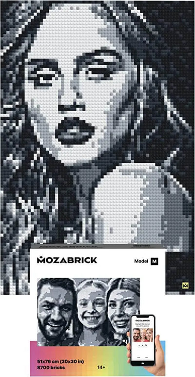Mozabrick Model M Custom Photo Mosaic Kit - Shop  Puzzles at  Trekaline