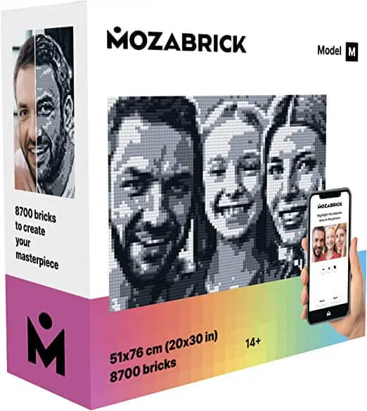 Mozabrick Model M Custom Photo Mosaic Kit - Shop  Puzzles at  Trekaline