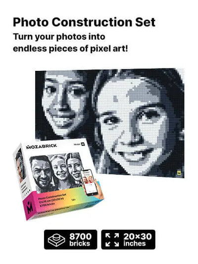 Mozabrick Model M Custom Photo Mosaic Kit - Shop  Puzzles at  Trekaline