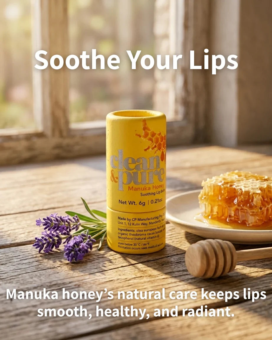 Clean & Pure Manuka Honey Soothing Lip Balm - Shop  Lip Balm at  Trekaline