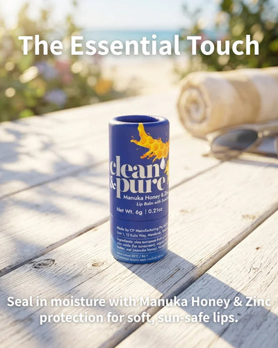 Clean & Pure Manuka Honey Lip Balm Zinc SPF15 - Shop  Lip Balm at  Trekaline