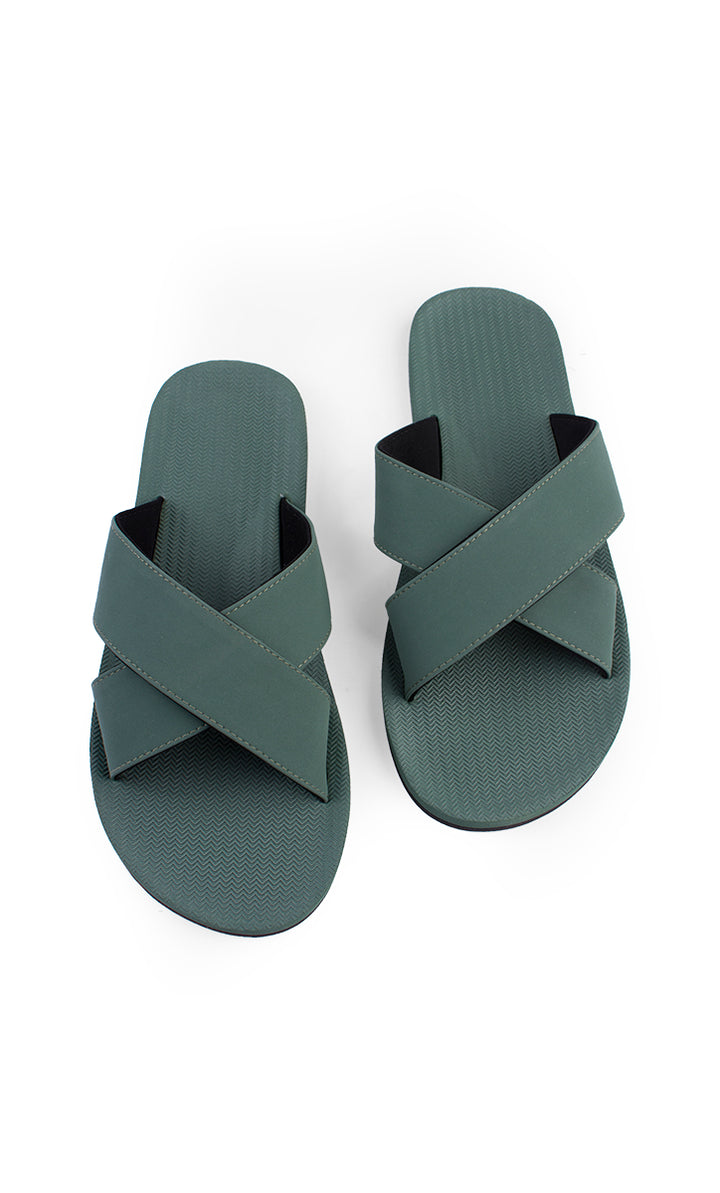Indosole Men's ESSNTLS Cross Sandals
