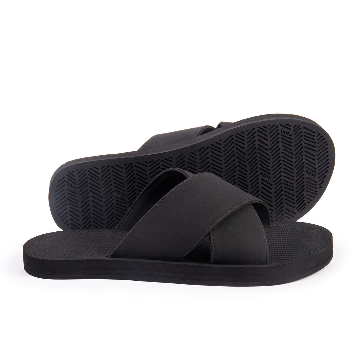 Indosole Men's ESSNTLS Cross Sandals