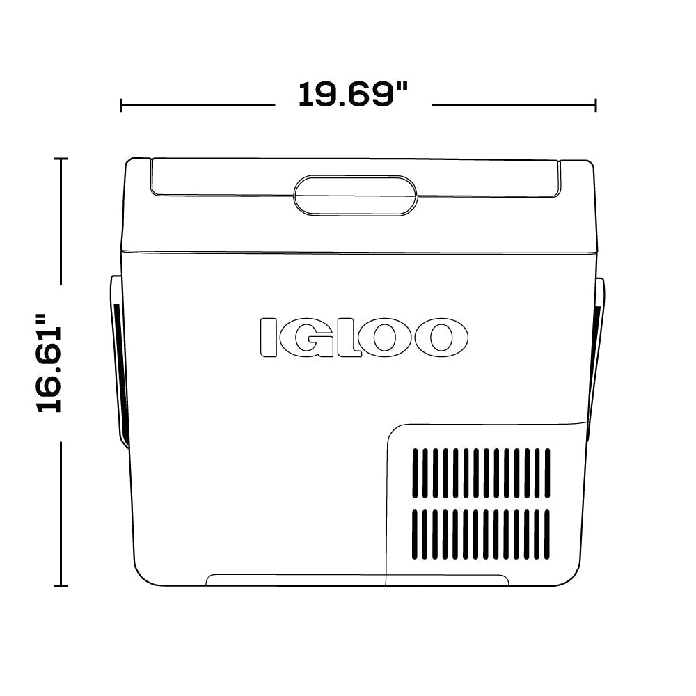 Igloo Iceless Compressor Fridge 18 Portable Freezer 20 Quart - Shop  Hard-sided Coolers at  Trekaline