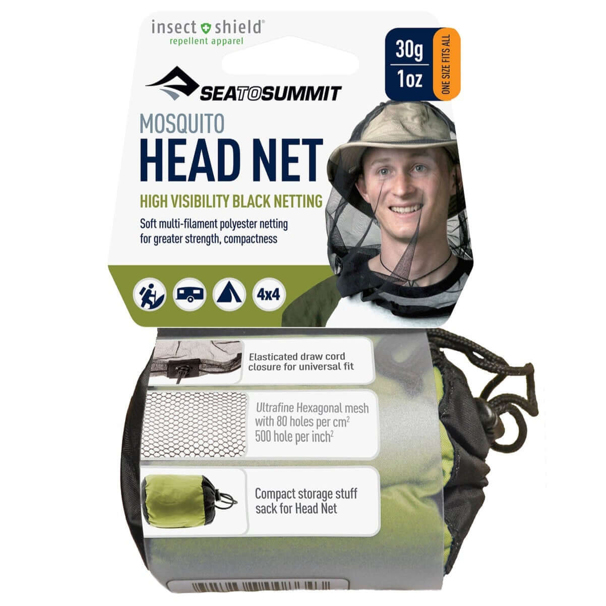 Sea to Summit Permethrin Mosquito Head Net - Shop  Mosquito Net Clothing at  Trekaline
